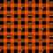 Sykel Enterprises-Oklahoma State University Fleece Fabric-Oklahoma State OSU Cowboys Buffalo Plaid Fleece Blanket Fabric-Sold by the yard